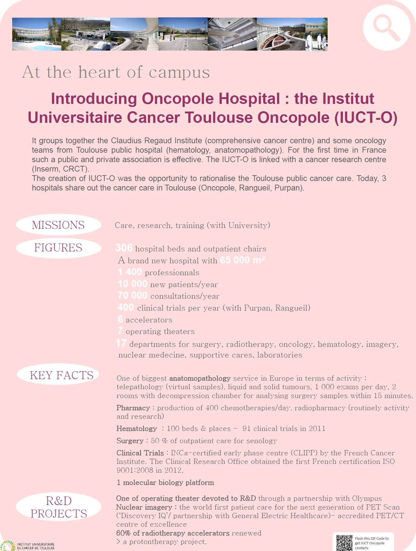 IUCT Oncopole key facts