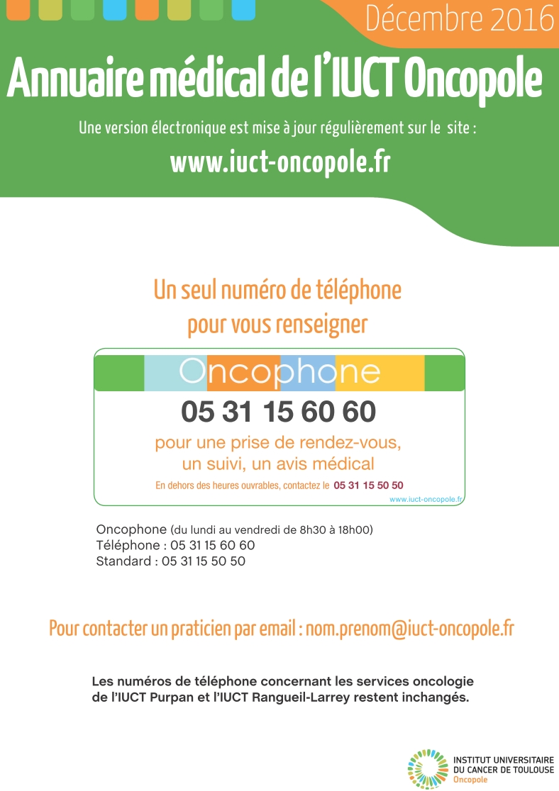 Annuaire IUCT Oncopole