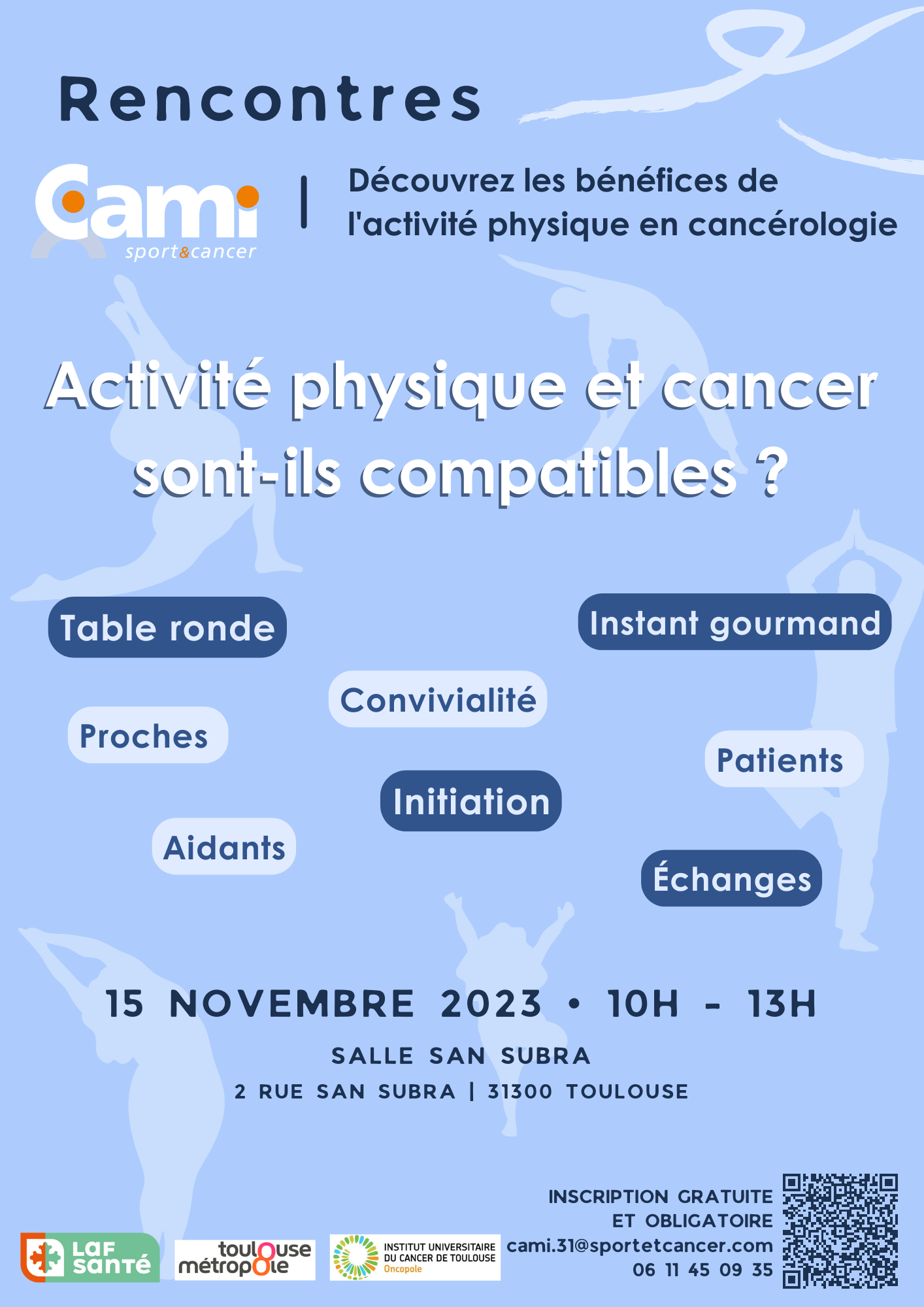 Table ronde Activite physique et cancer sont-ils compatibles ? - Actualités  de l'IUCT Oncopole - Institut Universitaire du Cancer de Toulouse