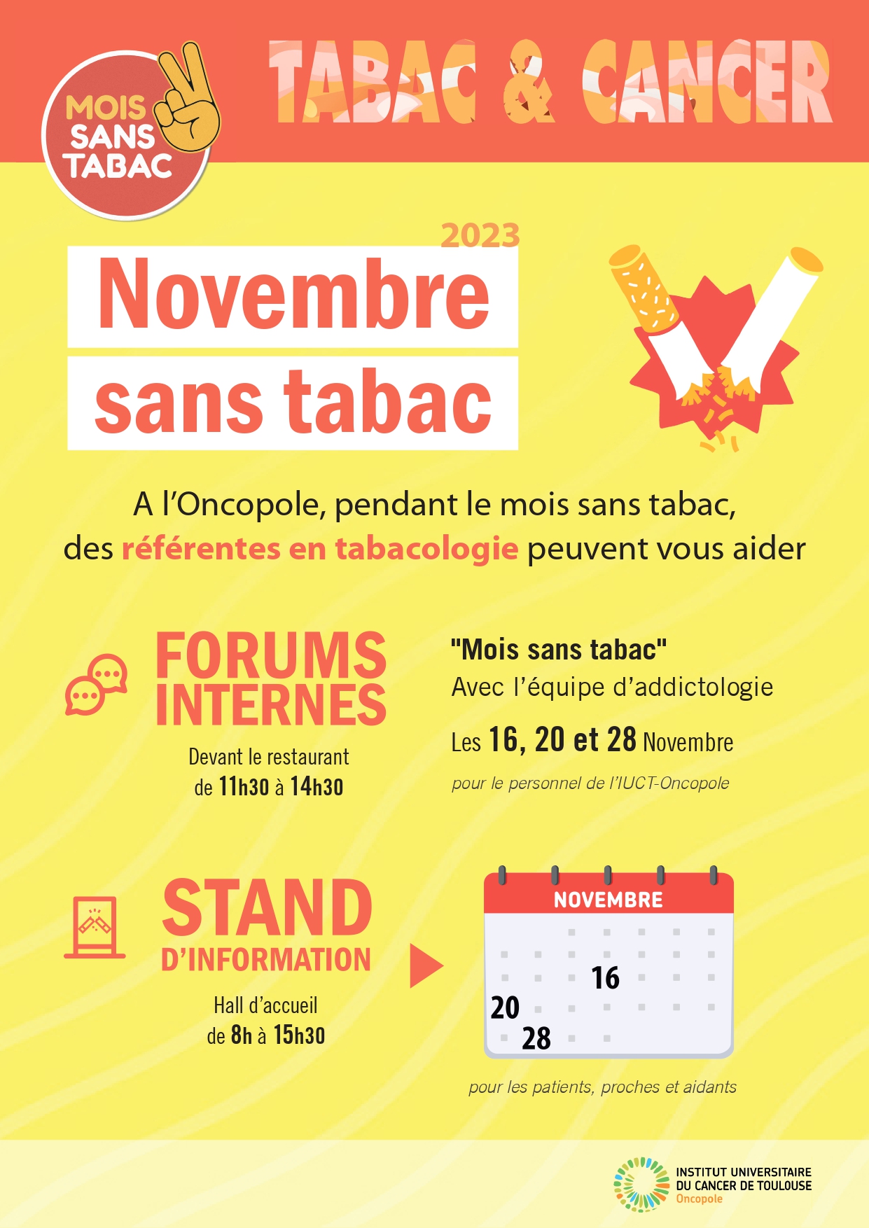 Ouverture des inscriptions pour le Mois sans tabac